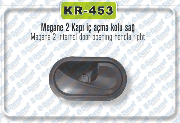 Renault Megane 2 Sağ Kapı İç Açma Kolu Siyah