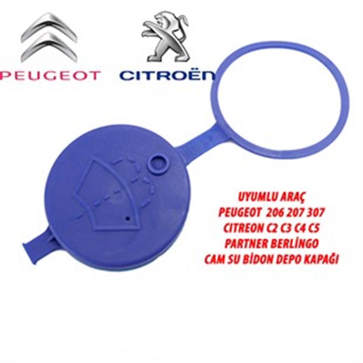 Peugeot P309 P405 P406 P806 Cam Su Fiskiye Bidonu Depo Kapağı