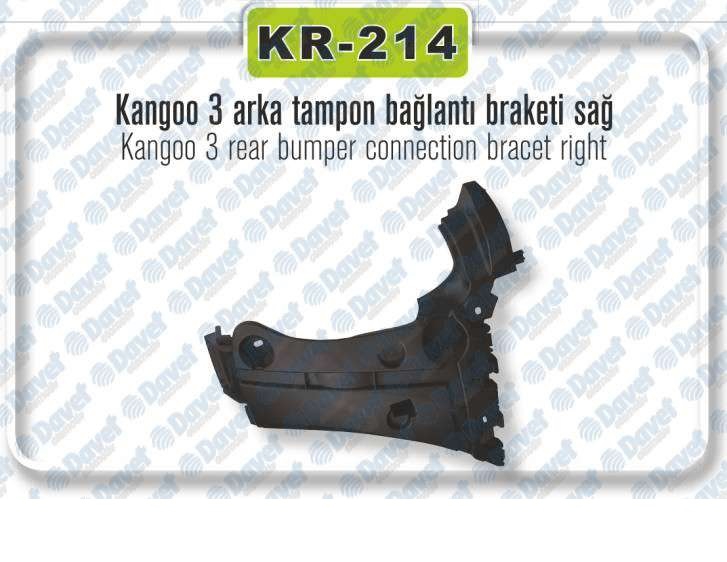 Renault Kangoo 3 Sağ Arka Tampon Bağlantı Braketi Reno