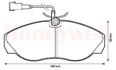 DİSK BALATA ÖN AP1130 DUCATO 1.4Q BOXER JUMPER (KABLOLU)