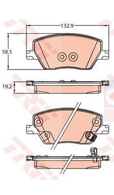 DİSK BALATA ÖN A013289 EGEA 1.3MJTD 1.6MJTD (14-)