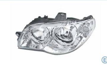 Fiat Albea Krom Çerçeveli Manuel Ön Sağ Far Lambası 2005 2007
