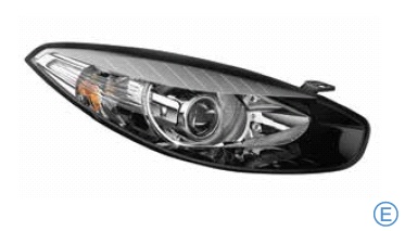 Renault Fluence Ön Sağ Far Mercekli Siyah Çerçeveli 2013 2015