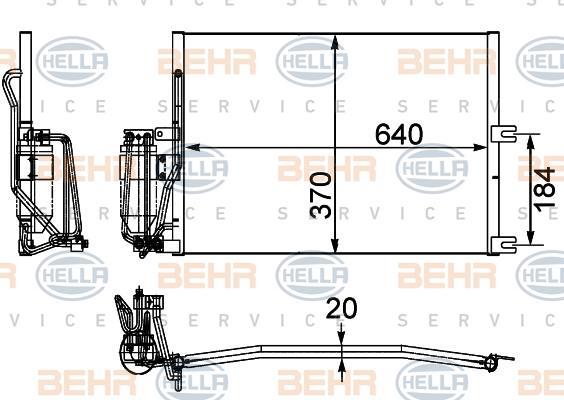 KLİMA RADYATÖRÜ 8FC351036031 VECTRA-B (X20XE) (1850062)