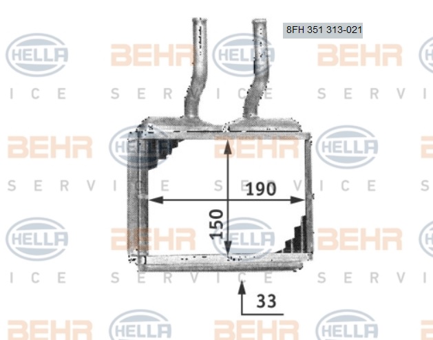 KALORİFER RADYATÖRÜ 8FH351313021 CORSA-B TIGRA