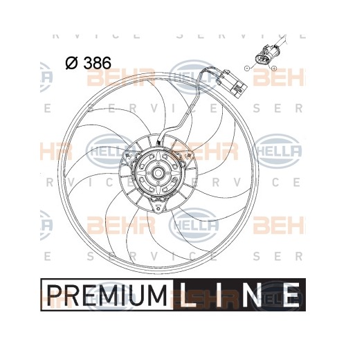 FAN MOTORU 8EW351034431 CORSA-C 1.2 1.4