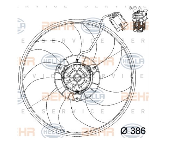 FAN MOTORU 8EW351039701 CORSA-C 1.3 CDTI 1.7