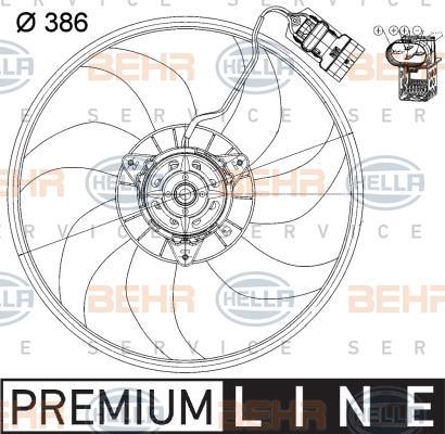 FAN MOTORU 8EW351039731 CORSA-C Z12XEP