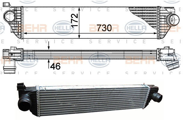 TURBO RADYATÖRÜ BEHR 8ML376787411 MASTER-III 2.3DCI (10-)