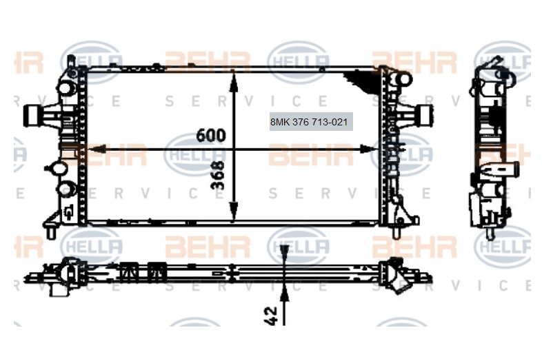RADYATÖR 8MK376713021 ASTRA-G (X17DTH)