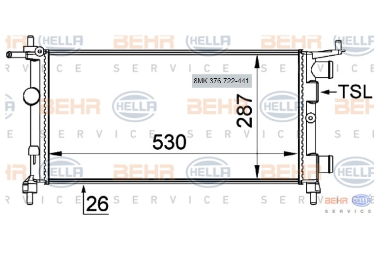 RADYATÖR 8MK376722441 CORSA-B 1.2I 8-V