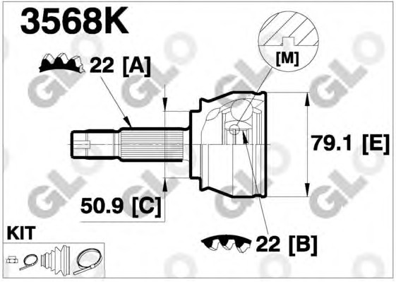 AKS KAFASI DIŞ FI6305 DOBLO 1.9D