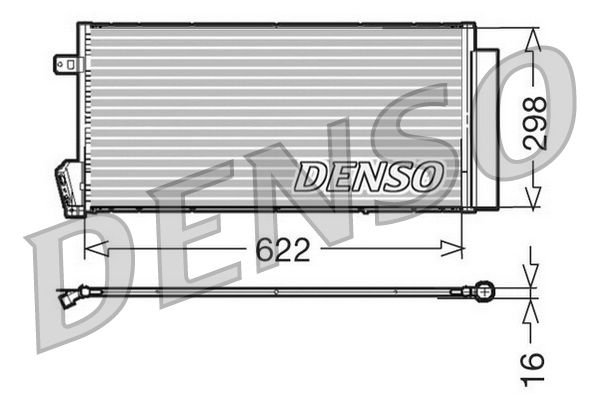 KLİMA RADYATÖR DCN09018 DOBLO (09-) 1.3 JTD 1.6 JTD 2.0 JTD (KUTUSUZ)