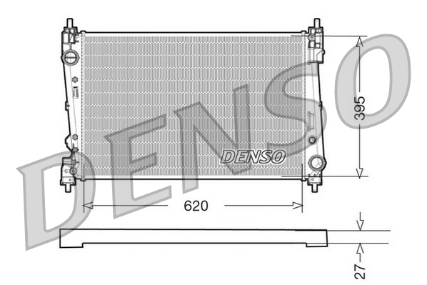 RADYATÖR DRM09112 DOBLO PUNTO BRAVO CORSA-D 1.3JTD 1.7CDTI (KUTUSUZ)