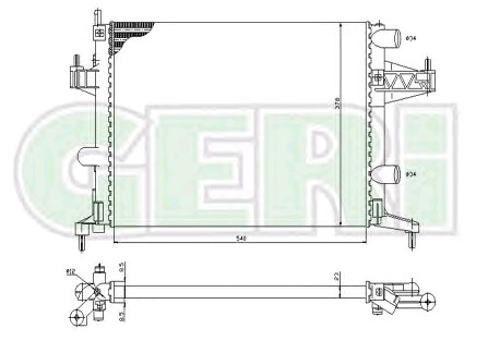 RADYATÖR RA0200730 CORSA-C 1.2 1.4-16V (03-) 1300236