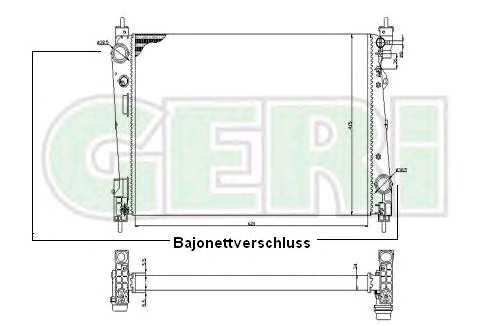 RADYATÖR RA0111160 CORSA-D (90PS) 1.3 CDTI 55700617 KLİMALI