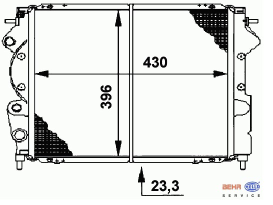 RADYATÖR 0533331PA CLIO EKSPRES