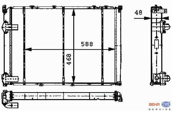 RADYATÖR 0537371AB SAFRANE 2.1 2.2 2.5TDI