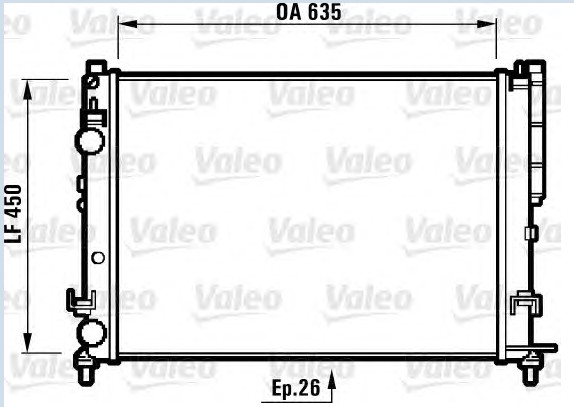 RADYATÖR 0550502AL LAGUNA (95-01) 1.6İ 16V 1.8İ