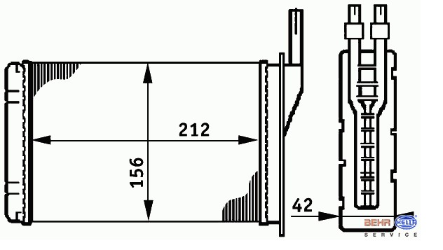 KALORİFER RADYATÖRÜ 0581842AL R9 R11 BAKIR
