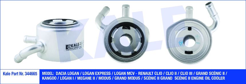 YAĞ SOĞUTUCUSU 344665 KANGO CLIO-II MEGANE-II 1.5 DCI K9K 85BG