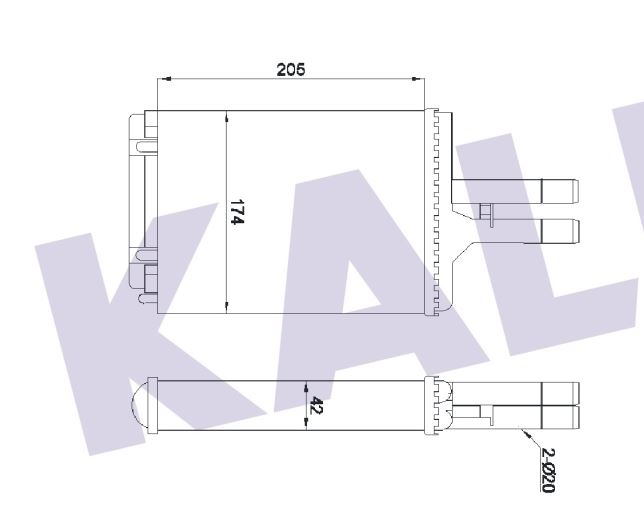 KALORİFER RADYATÖRÜ 346675 VECTRA-B 96-02 KLİMALI