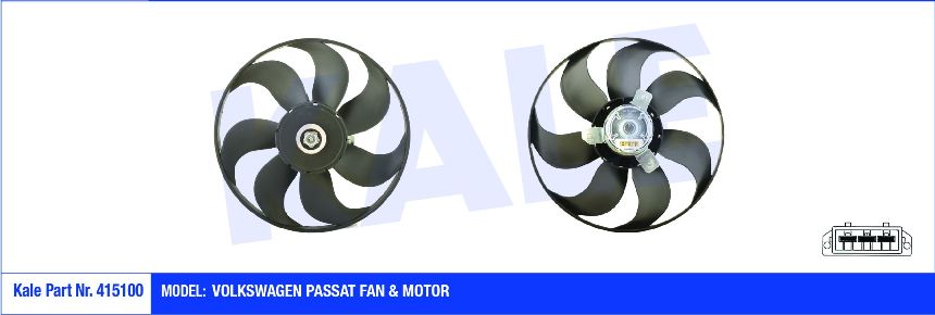 FAN MOTORU 415100 PASSAT 250 80W 345MM