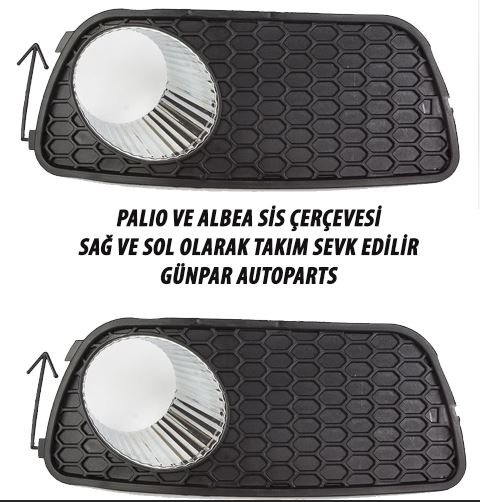 Fiat Palio Albea Ön Sis Far Çerçevesi Sisli Tip Yuvalı Sağ Sol TK