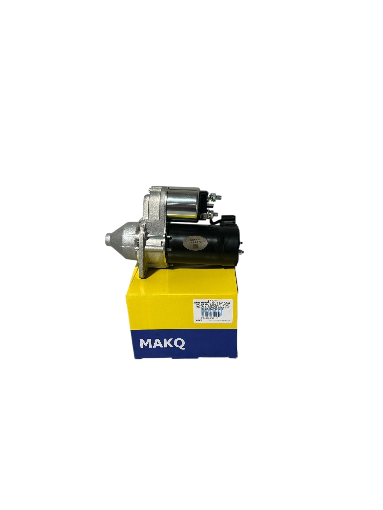 31115 MARŞ MOTORU 12V 9 DIS 1,2 KW VALEO TIPI SKODA FAVORIT 135L 84-94 FELICIA 1,3LX GLX 95-03 (4431151413