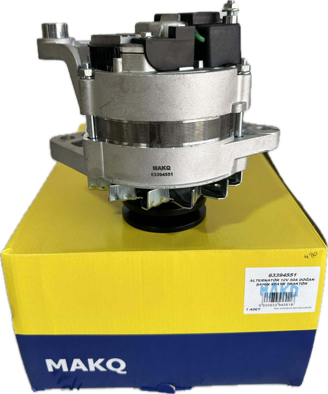 ALTERNATÖR 12V 50A 63394551 DOĞAN ŞAHİN STAYR TRAKTÖR