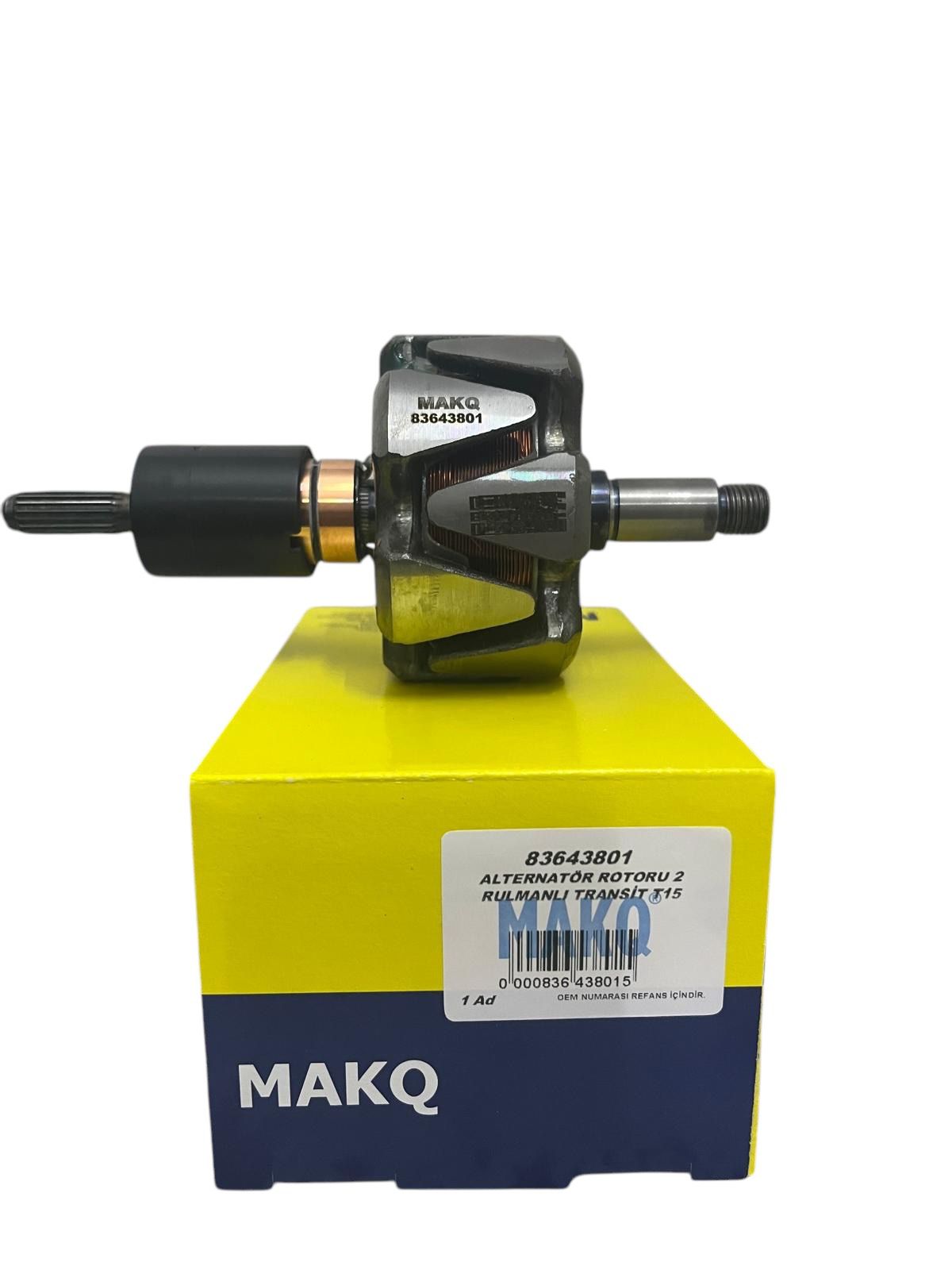 ALTERNATÖR ROTORU 2 RULMANLI 83643801 TRANSİT T15