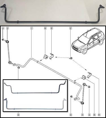 VİRAJ DEMİRİ ARKA 8200814764 DUSTER 4X4