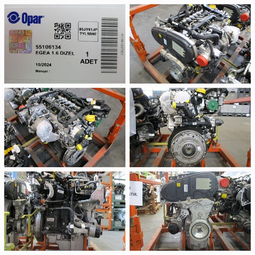 EGEA 1.6 DİZEL SEDAN MT EURO6 ( KOMPLE MOTOR )