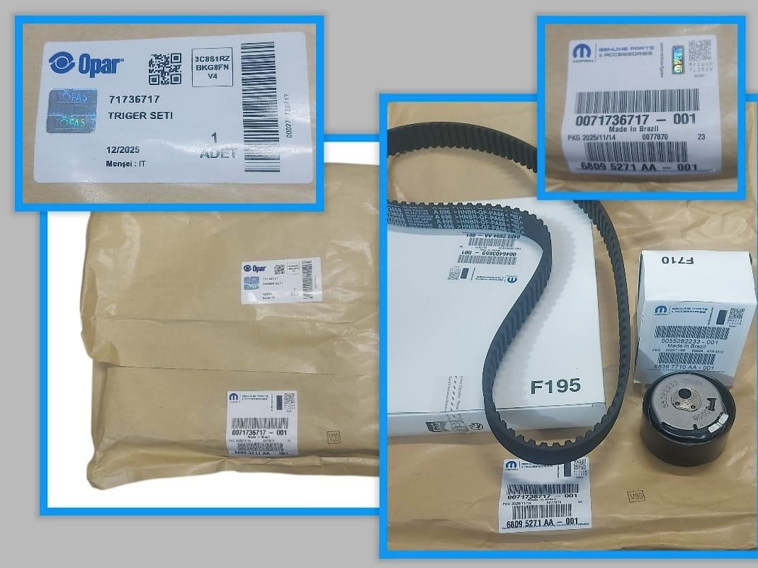 TRİGER SETİ KD45834 PALIO ALBEA MAREA 1.2 DOBLO PUNTO BRAVO 1.4-16V