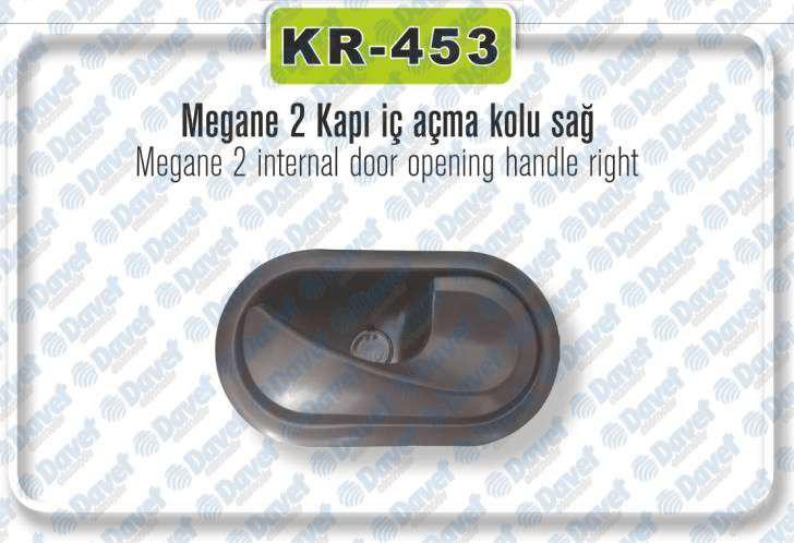 Renault Megane II Sağ Kapı İç Açma Kolu Siyah
