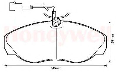 DİSK BALATA ÖN AP1130 DUCATO 1.4Q BOXER JUMPER (KABLOLU)