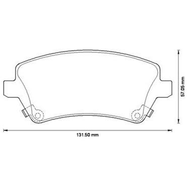 DİSK BALATA ÖN AP3313 COROLLA (03-) 1.4 1.6 VVTI AVENSIS