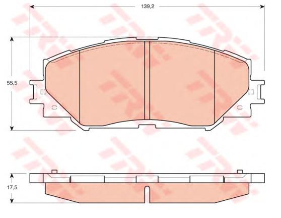 DİSK BALATA ÖN AP3450 AURIS 1.4 VVTI (07-) RAV 4-III 2.0 VVTI COROLLA 1.6 VVTI