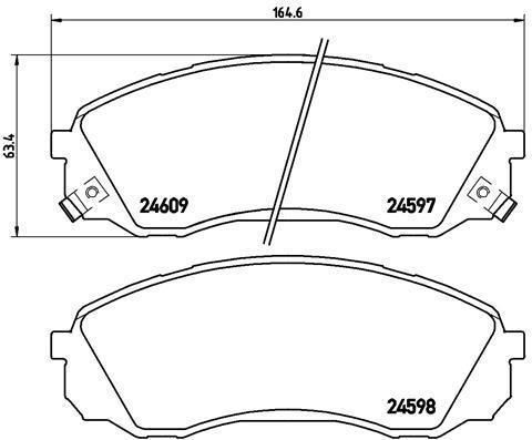 DİSK BALATA ÖN AP3473 (AC859781) H1 STAREX 2.4İ 2.5 CRDI (08-)