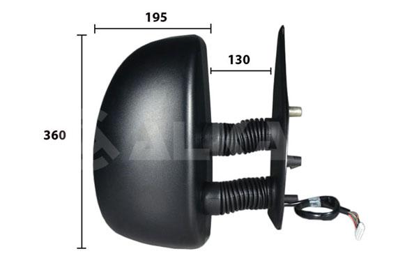 AYNA SAĞ M001.1432 BOXER-JUMPER-DUCATO 2000-2006 MEKANİK UZUN KOL ÇİFT AYNALI