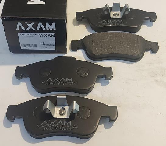DİSK BALATA ÖN AX-02-03-01-4012 FLUENCE (10-) MEGANE-III (09-) DUSTER 1.5 DCI