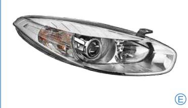 Renault Fluence Mercekli Krom Çerçeveli Ön Sol Far 2013 2017