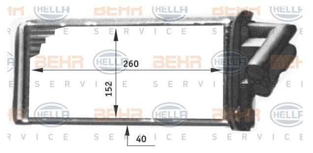 KALORİFER RADYATÖRÜ 8FH351311714 LAGUNA-I-II (260X152X40)