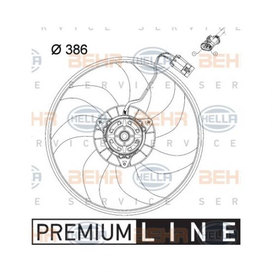 FAN MOTORU 8EW351034431 CORSA-C 1.2 1.4