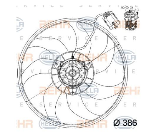 FAN MOTORU 8EW351039701 CORSA-C 1.3 CDTI 1.7