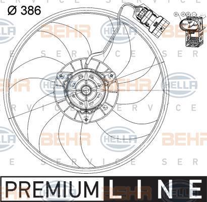 FAN MOTORU 8EW351039731 CORSA-C Z12XEP