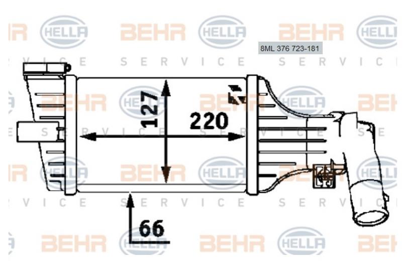 TURBO RADYATÖRÜ 8ML376723181 ASTRA-G 1.7 DTI