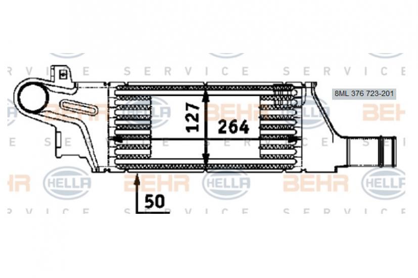 TURBO RADYATÖRÜ 8ML376723201 CORSA-C 1.7CDTI