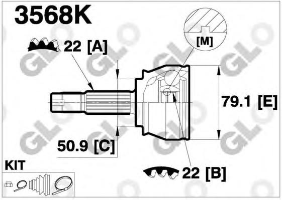 AKS KAFASI DIŞ FI6305 DOBLO 1.9D