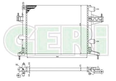 RADYATÖR RA0200730 CORSA-C 1.2 1.4-16V (03-) 1300236